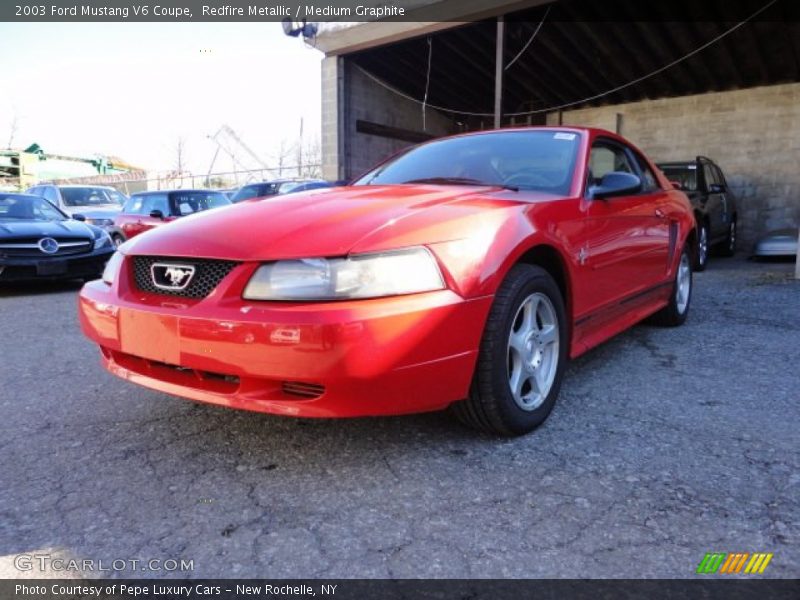 Redfire Metallic / Medium Graphite 2003 Ford Mustang V6 Coupe