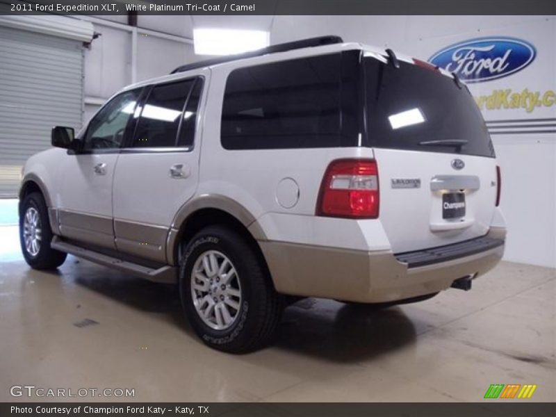 White Platinum Tri-Coat / Camel 2011 Ford Expedition XLT