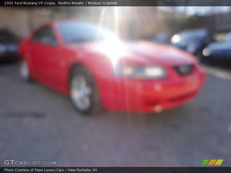 Redfire Metallic / Medium Graphite 2003 Ford Mustang V6 Coupe
