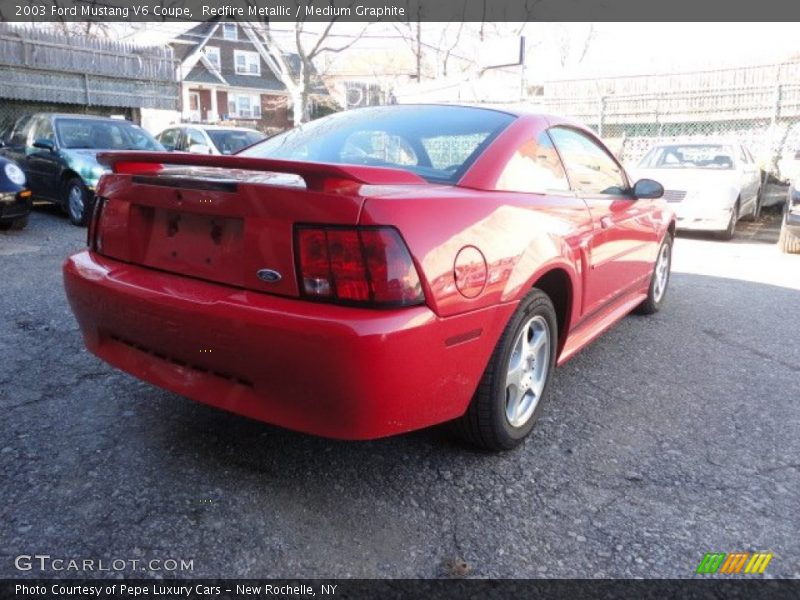 Redfire Metallic / Medium Graphite 2003 Ford Mustang V6 Coupe