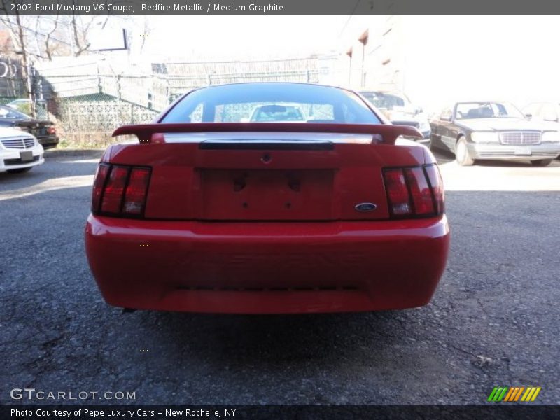 Redfire Metallic / Medium Graphite 2003 Ford Mustang V6 Coupe