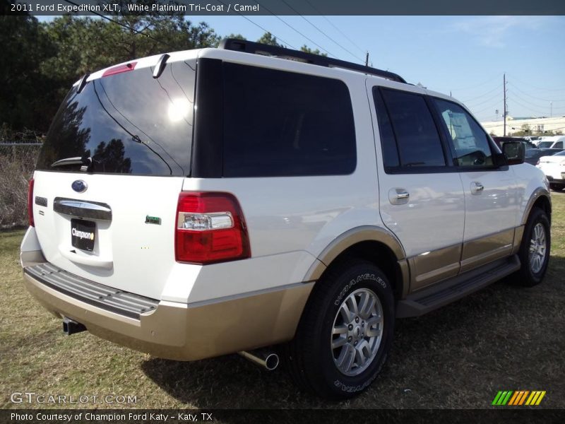 White Platinum Tri-Coat / Camel 2011 Ford Expedition XLT