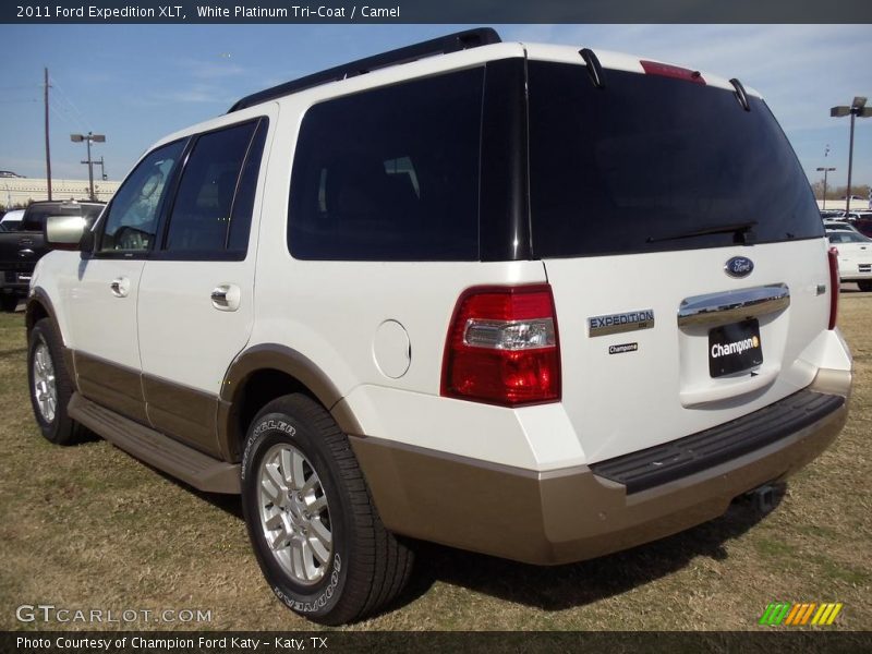 White Platinum Tri-Coat / Camel 2011 Ford Expedition XLT