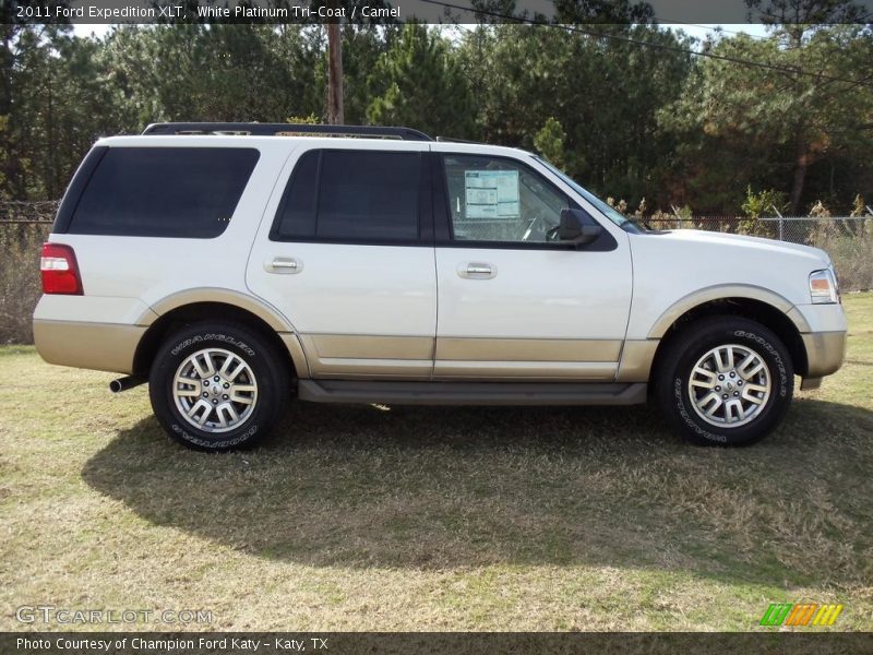 White Platinum Tri-Coat / Camel 2011 Ford Expedition XLT