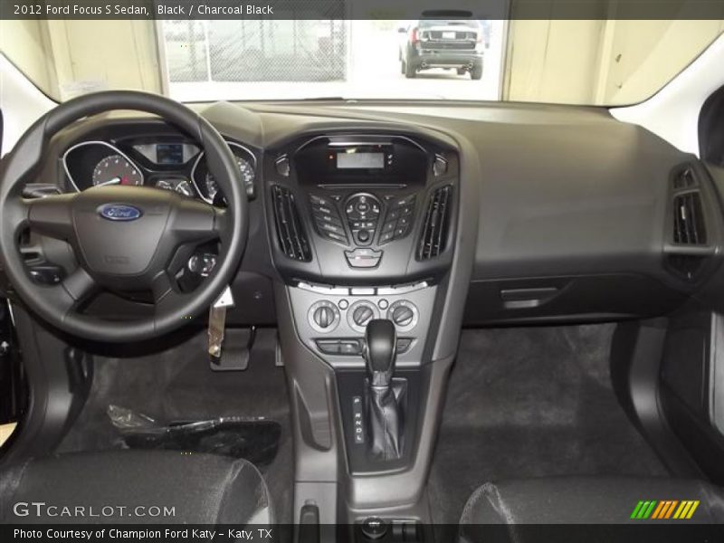 Black / Charcoal Black 2012 Ford Focus S Sedan