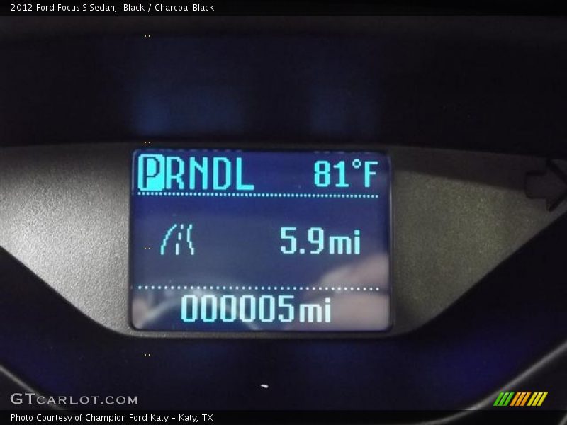 Black / Charcoal Black 2012 Ford Focus S Sedan