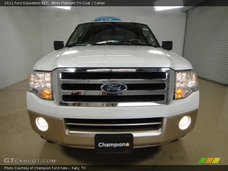 White Platinum Tri-Coat / Camel 2011 Ford Expedition XLT