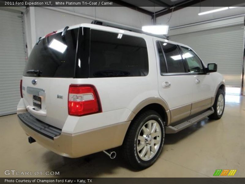 White Platinum Tri-Coat / Camel 2011 Ford Expedition XLT