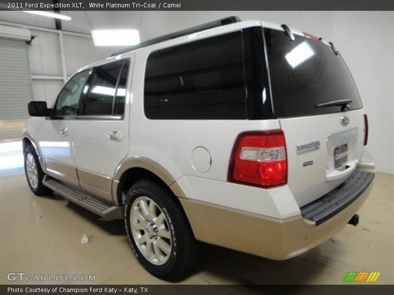 White Platinum Tri-Coat / Camel 2011 Ford Expedition XLT