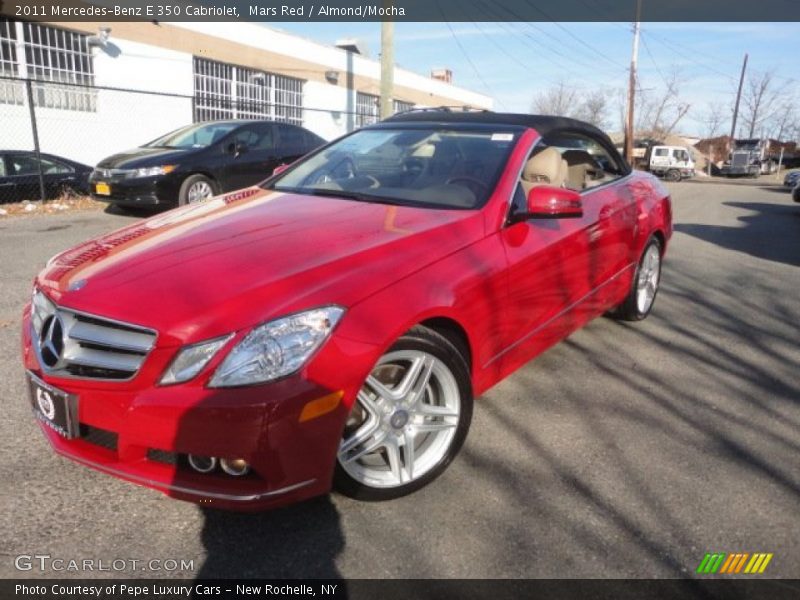 Mars Red / Almond/Mocha 2011 Mercedes-Benz E 350 Cabriolet