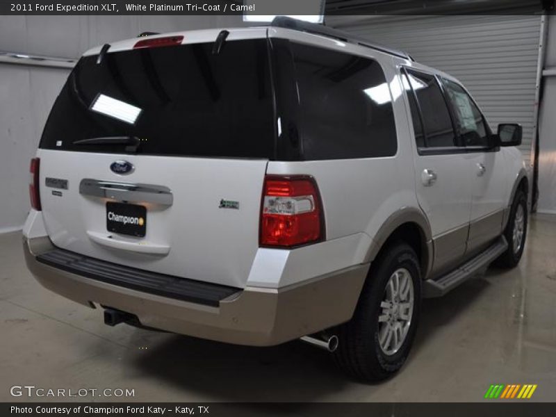 White Platinum Tri-Coat / Camel 2011 Ford Expedition XLT