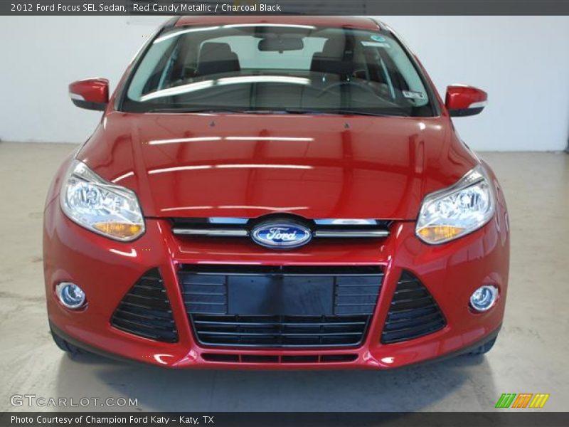 Red Candy Metallic / Charcoal Black 2012 Ford Focus SEL Sedan