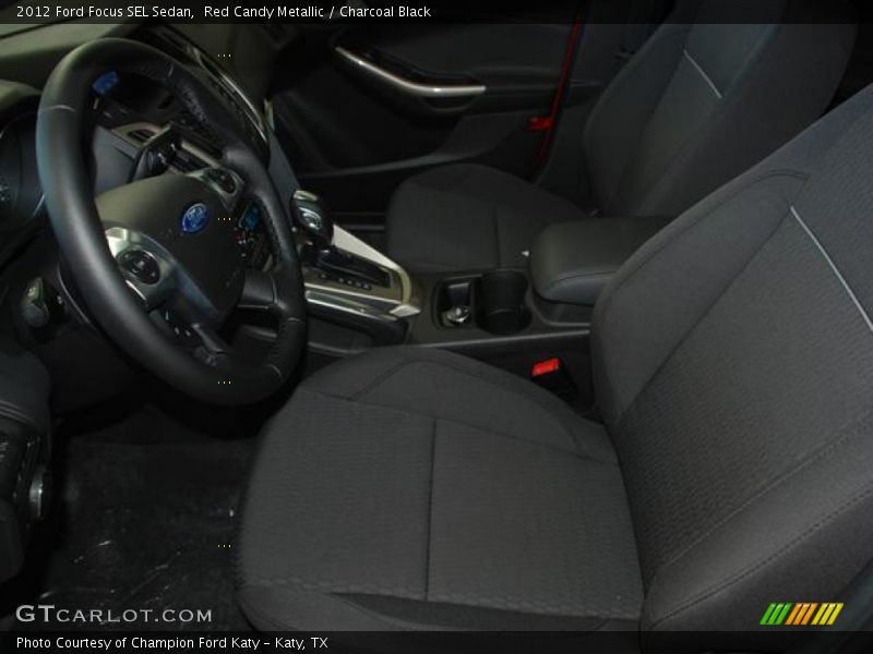 Red Candy Metallic / Charcoal Black 2012 Ford Focus SEL Sedan