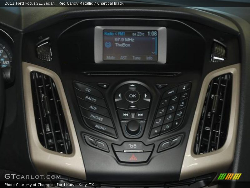 Red Candy Metallic / Charcoal Black 2012 Ford Focus SEL Sedan
