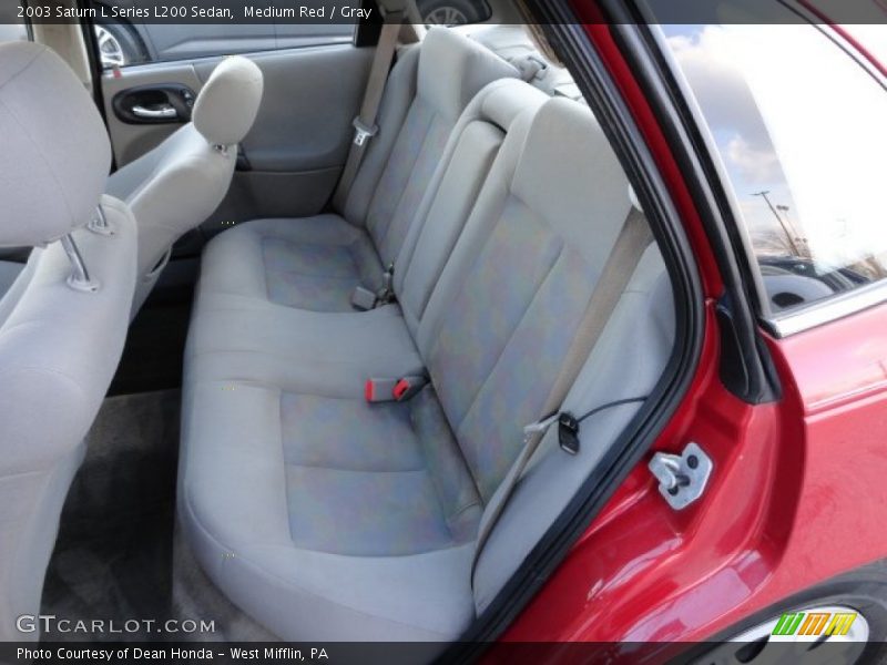 Medium Red / Gray 2003 Saturn L Series L200 Sedan