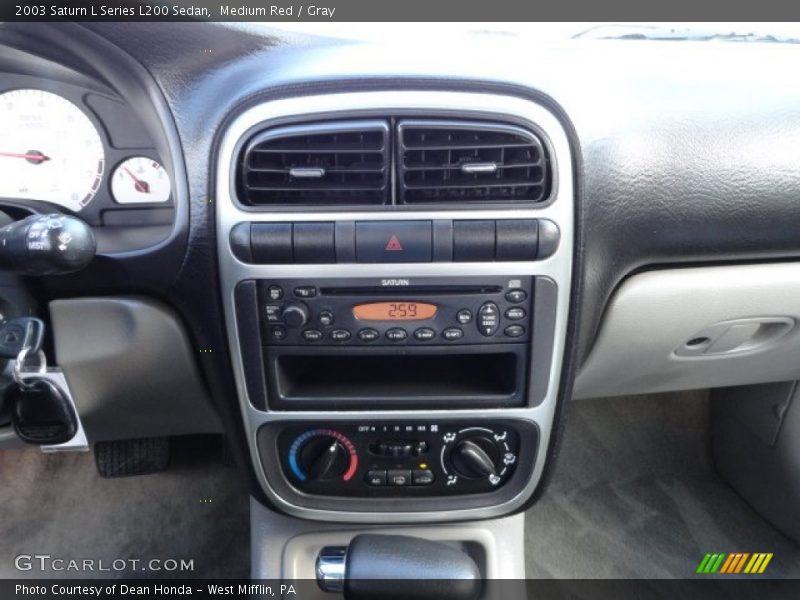 Medium Red / Gray 2003 Saturn L Series L200 Sedan