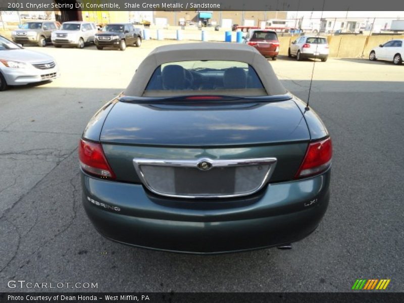 Shale Green Metallic / Sandstone 2001 Chrysler Sebring LXi Convertible