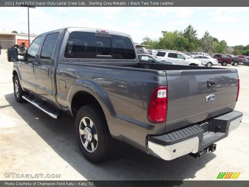 Sterling Grey Metallic / Black Two Tone Leather 2011 Ford F250 Super Duty Lariat Crew Cab