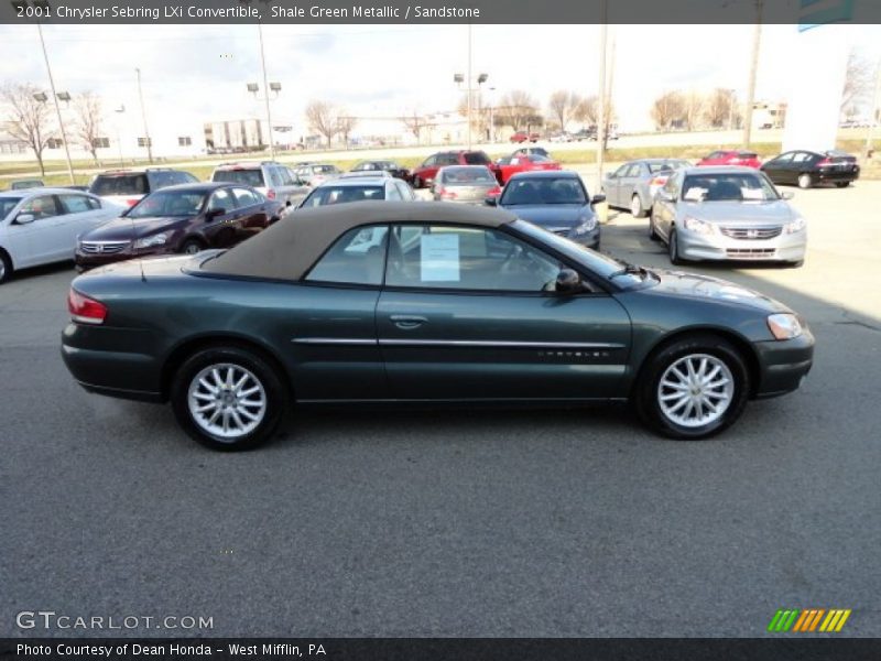 Shale Green Metallic / Sandstone 2001 Chrysler Sebring LXi Convertible