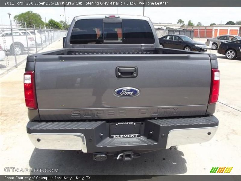 Sterling Grey Metallic / Black Two Tone Leather 2011 Ford F250 Super Duty Lariat Crew Cab