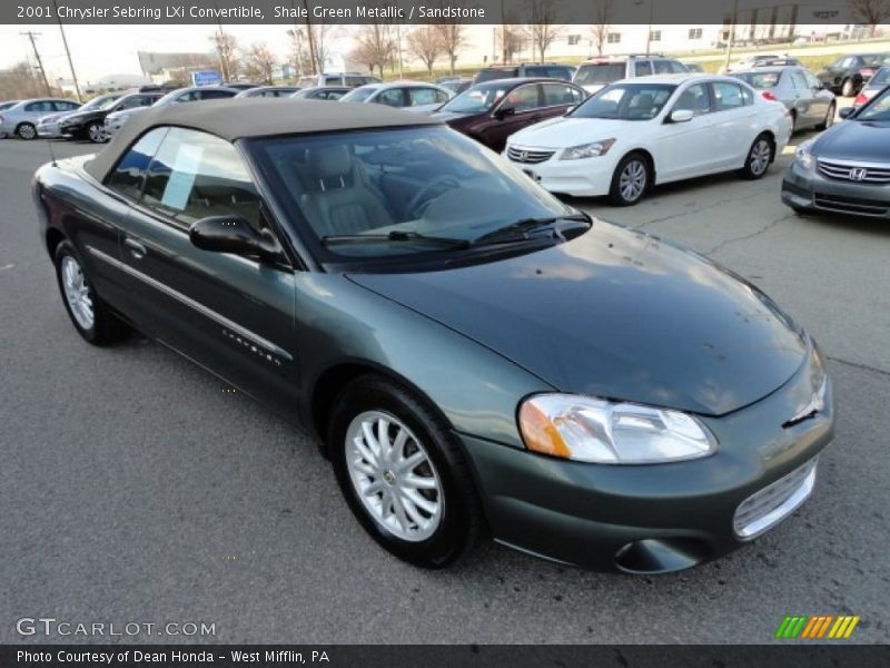 Shale Green Metallic / Sandstone 2001 Chrysler Sebring LXi Convertible