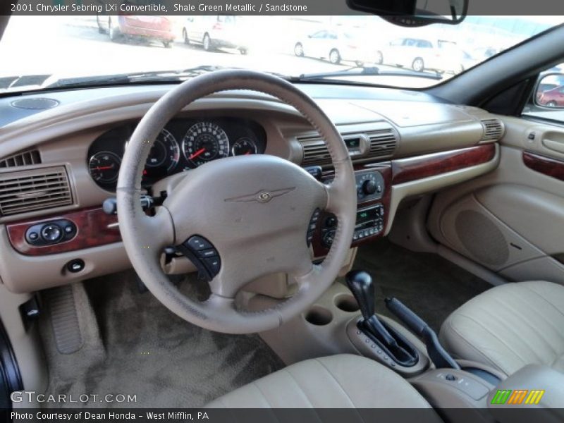Shale Green Metallic / Sandstone 2001 Chrysler Sebring LXi Convertible
