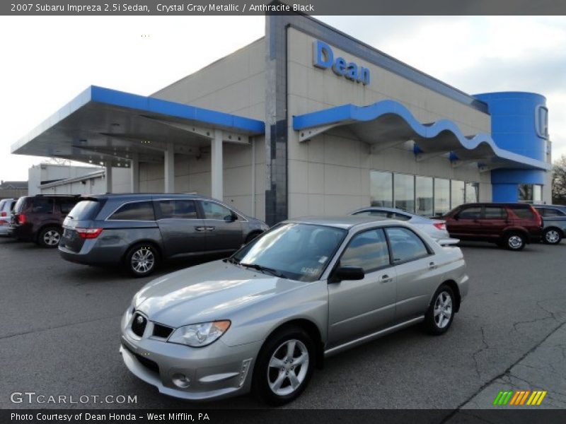 Crystal Gray Metallic / Anthracite Black 2007 Subaru Impreza 2.5i Sedan