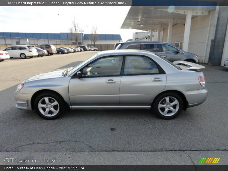 Crystal Gray Metallic / Anthracite Black 2007 Subaru Impreza 2.5i Sedan