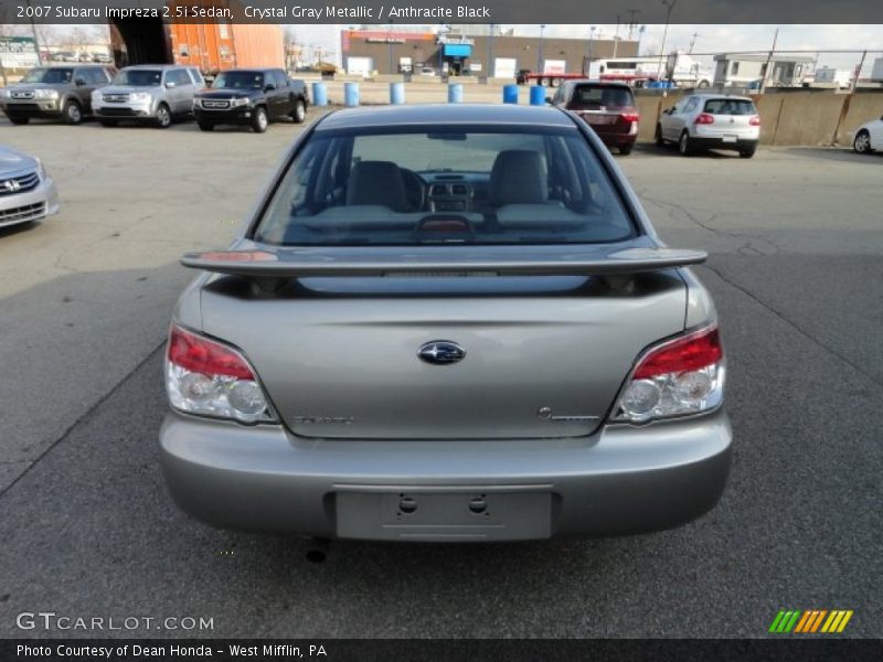 Crystal Gray Metallic / Anthracite Black 2007 Subaru Impreza 2.5i Sedan