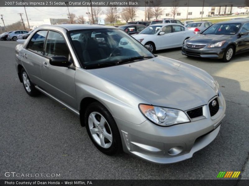Crystal Gray Metallic / Anthracite Black 2007 Subaru Impreza 2.5i Sedan