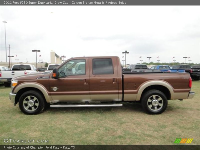  2011 F250 Super Duty Lariat Crew Cab Golden Bronze Metallic
