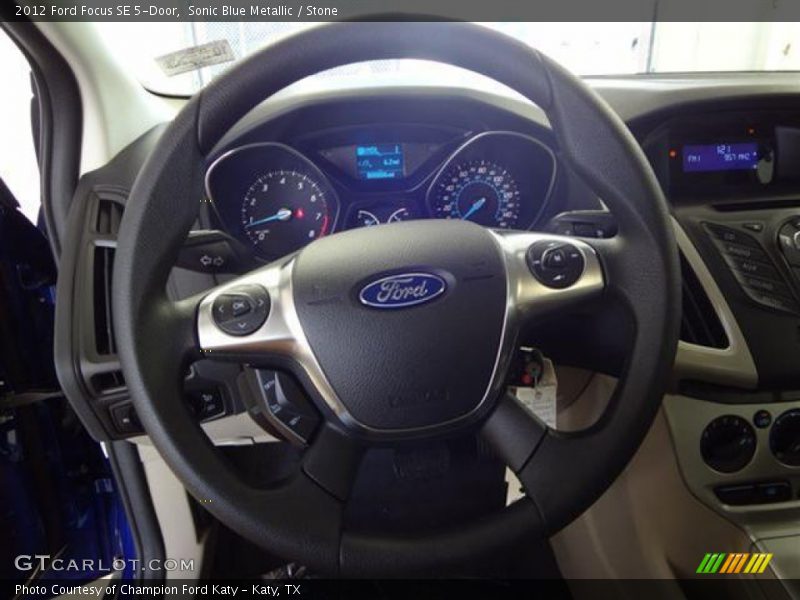 Sonic Blue Metallic / Stone 2012 Ford Focus SE 5-Door