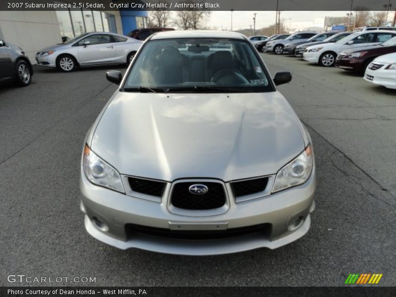 Crystal Gray Metallic / Anthracite Black 2007 Subaru Impreza 2.5i Sedan