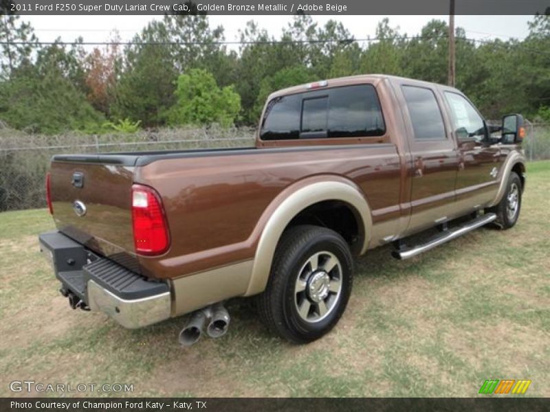  2011 F250 Super Duty Lariat Crew Cab Golden Bronze Metallic