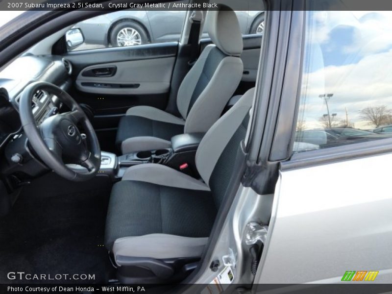 Crystal Gray Metallic / Anthracite Black 2007 Subaru Impreza 2.5i Sedan