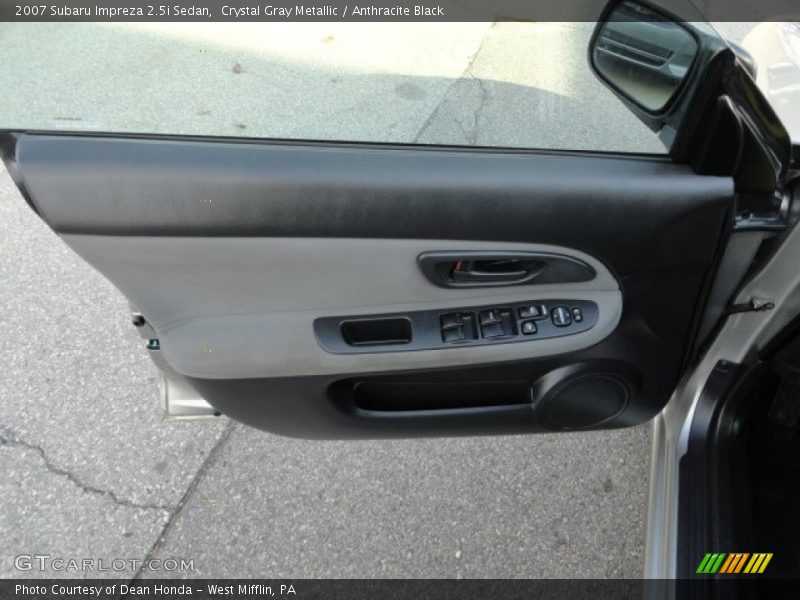 Crystal Gray Metallic / Anthracite Black 2007 Subaru Impreza 2.5i Sedan