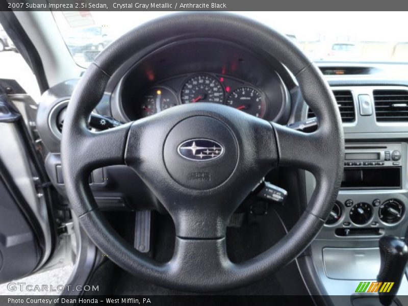 Crystal Gray Metallic / Anthracite Black 2007 Subaru Impreza 2.5i Sedan