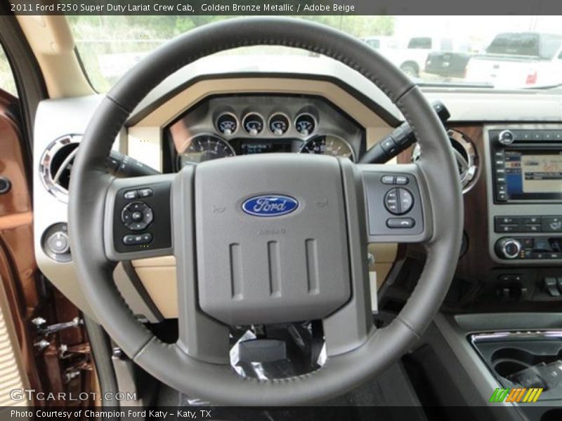  2011 F250 Super Duty Lariat Crew Cab Steering Wheel