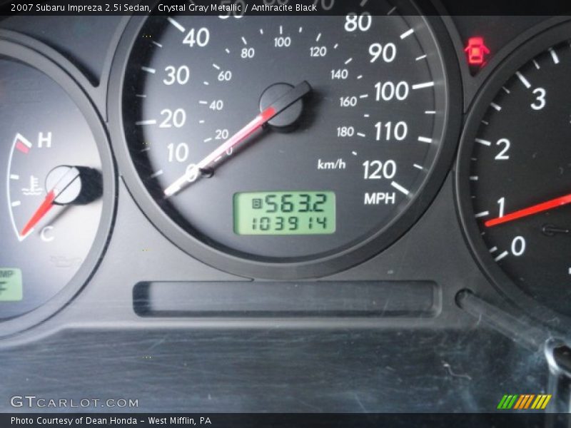 Crystal Gray Metallic / Anthracite Black 2007 Subaru Impreza 2.5i Sedan