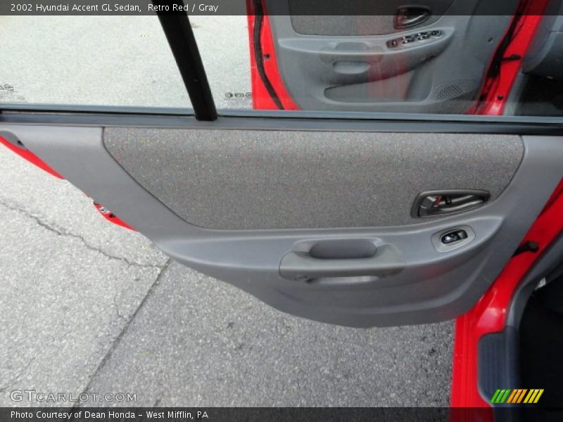 Retro Red / Gray 2002 Hyundai Accent GL Sedan