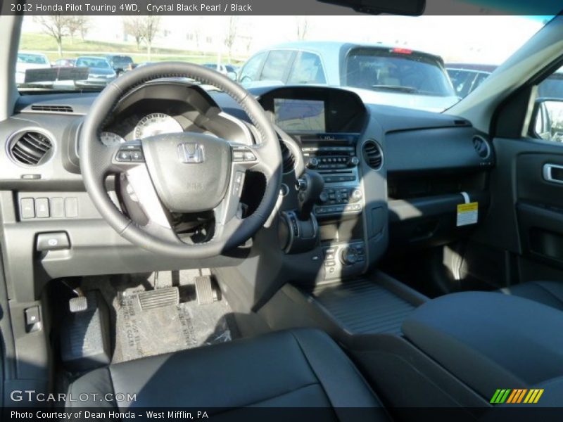 Crystal Black Pearl / Black 2012 Honda Pilot Touring 4WD