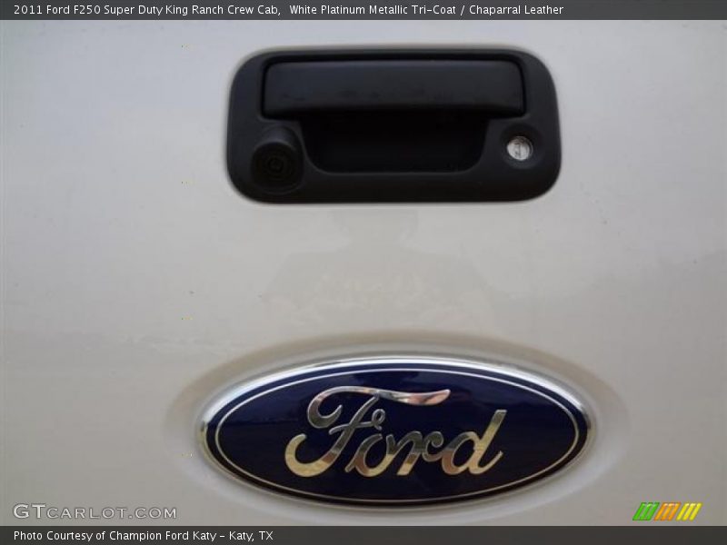 White Platinum Metallic Tri-Coat / Chaparral Leather 2011 Ford F250 Super Duty King Ranch Crew Cab