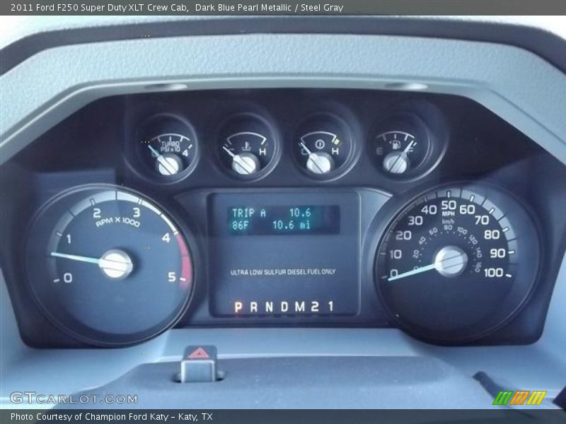  2011 F250 Super Duty XLT Crew Cab XLT Crew Cab Gauges