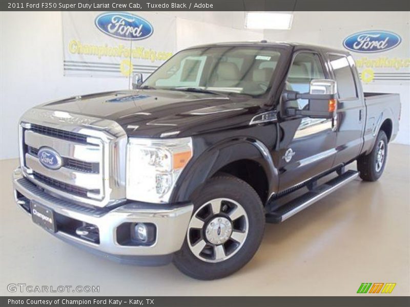 Tuxedo Black / Adobe 2011 Ford F350 Super Duty Lariat Crew Cab