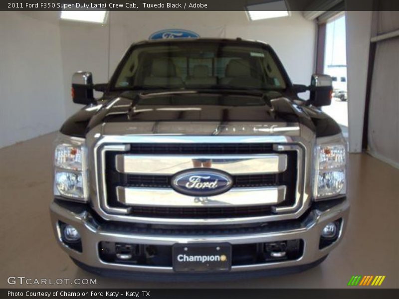 Tuxedo Black / Adobe 2011 Ford F350 Super Duty Lariat Crew Cab
