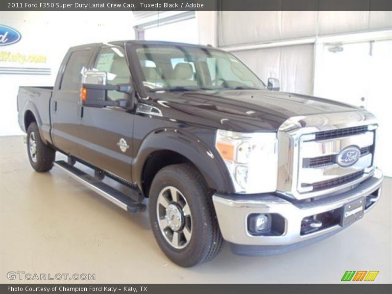 Tuxedo Black / Adobe 2011 Ford F350 Super Duty Lariat Crew Cab