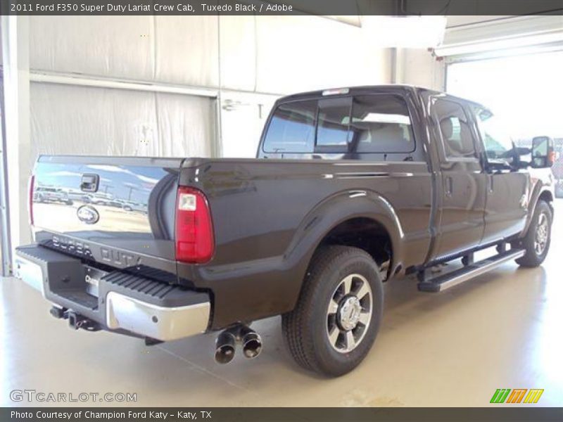 Tuxedo Black / Adobe 2011 Ford F350 Super Duty Lariat Crew Cab