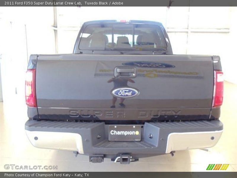 Tuxedo Black / Adobe 2011 Ford F350 Super Duty Lariat Crew Cab