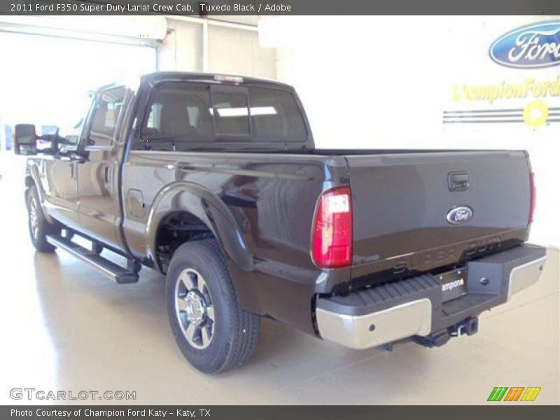 Tuxedo Black / Adobe 2011 Ford F350 Super Duty Lariat Crew Cab