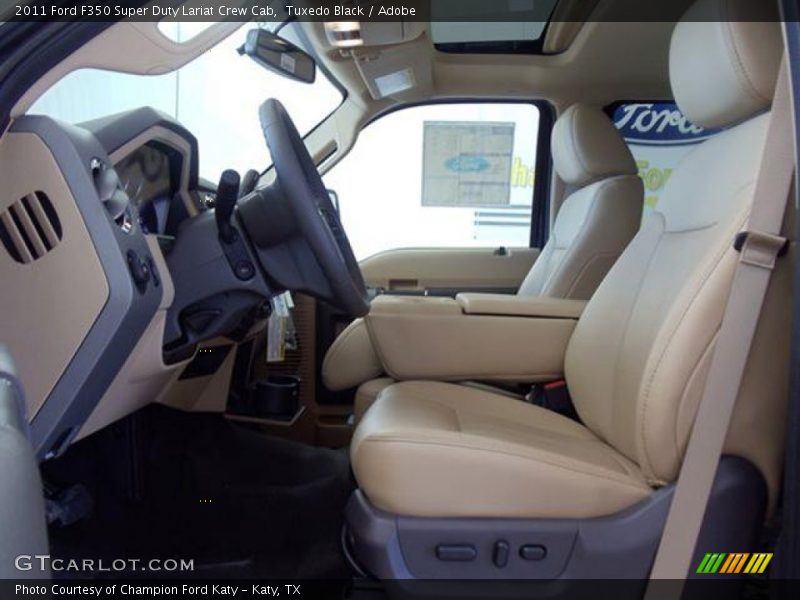 Tuxedo Black / Adobe 2011 Ford F350 Super Duty Lariat Crew Cab